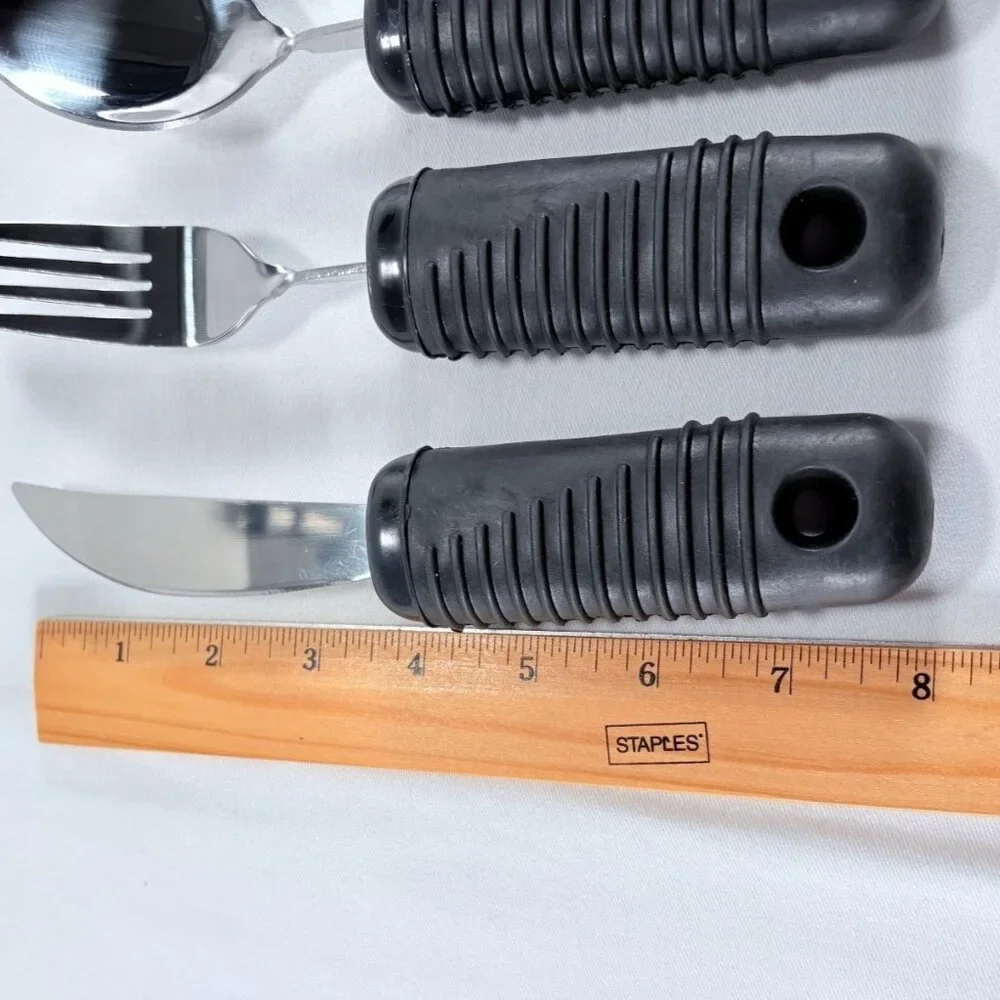 Medline Weighted and Bendable Utensils Set 4 Pcs Adaptive Eating‎